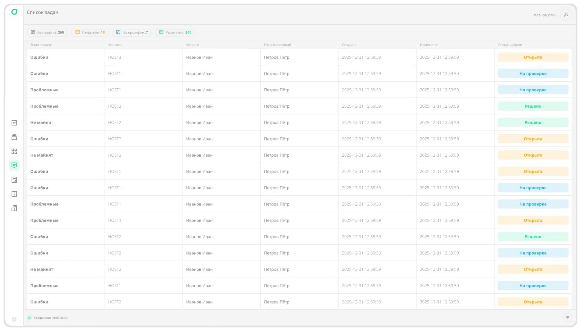 Список задач